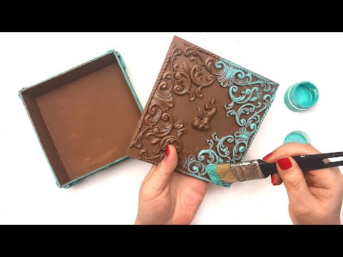 DIY Beautiful cardboard box | Сardboard jewelry | How to make box