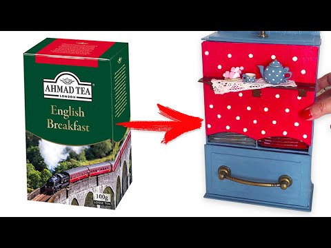 DIY Handmade Miniature House | Tea house | Simple Cardboard Idea