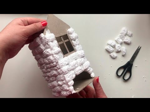 DIY Miniature Cardboard House | Cardboard craft idea