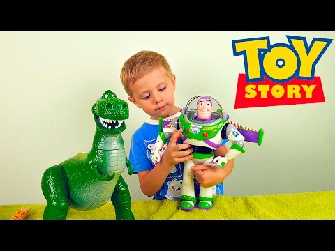 Видео для детей с игрушками из мультфильма История Игрушек. Toy Story toys