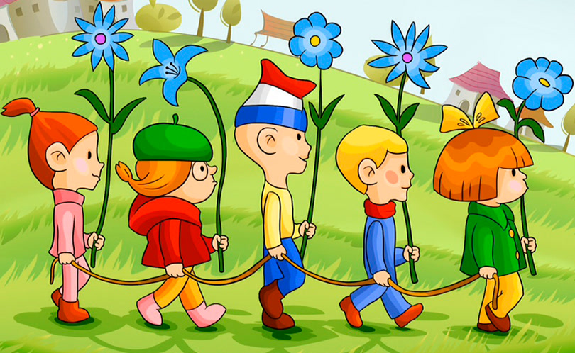 Гирлянда из малышей