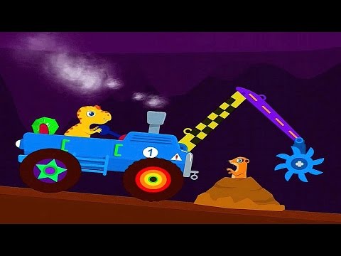 Динозаврик Хрумчик и Машинка с пилой ИГРЫ ДЛЯ ДЕТЕЙ про машинки