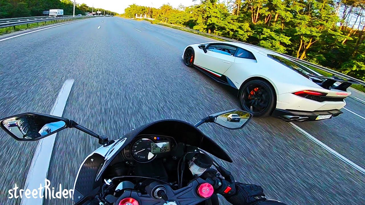 ЗАРУБА #2 | Lamborghini Huracan vs Kawasaki Ninja 636 ZX6R