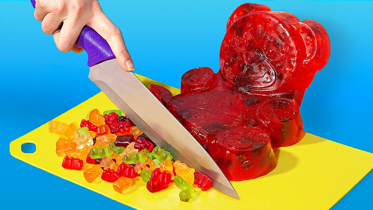 Целая гора желейных мишек! Желейный челлендж!