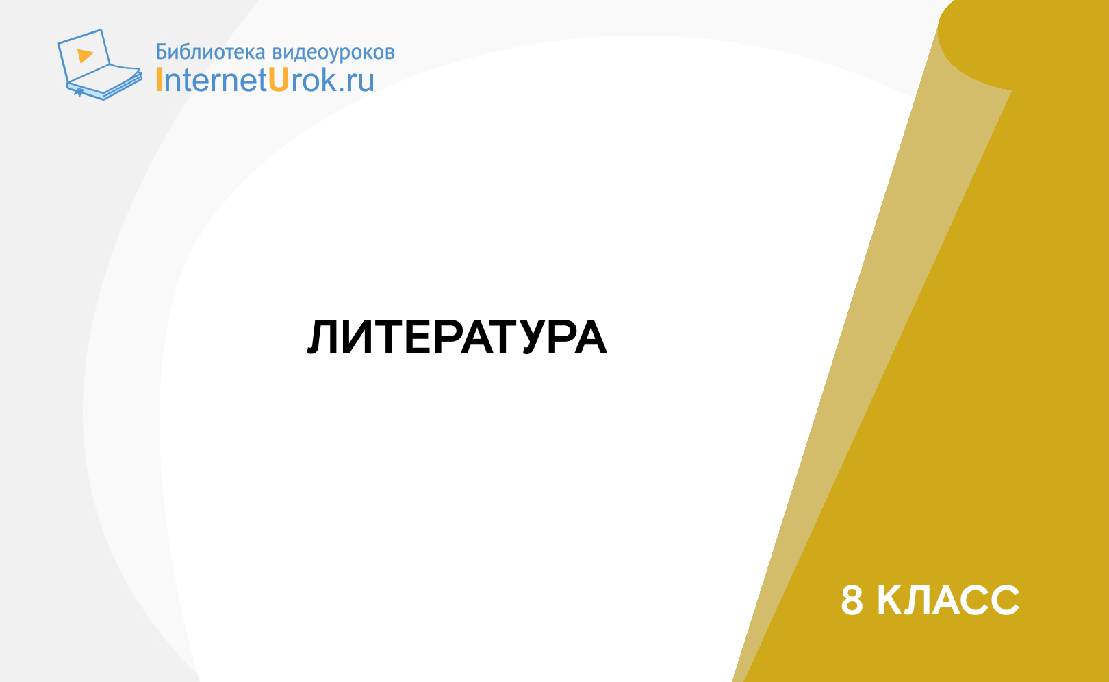 8 класс. Литература