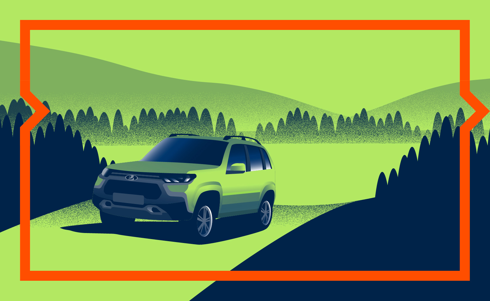 Маршрут построен: по Самарской области на LADA Niva Travel