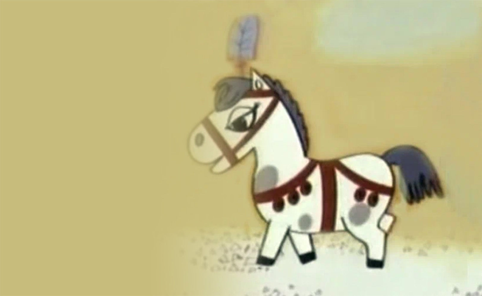 Пони бегает по кругу