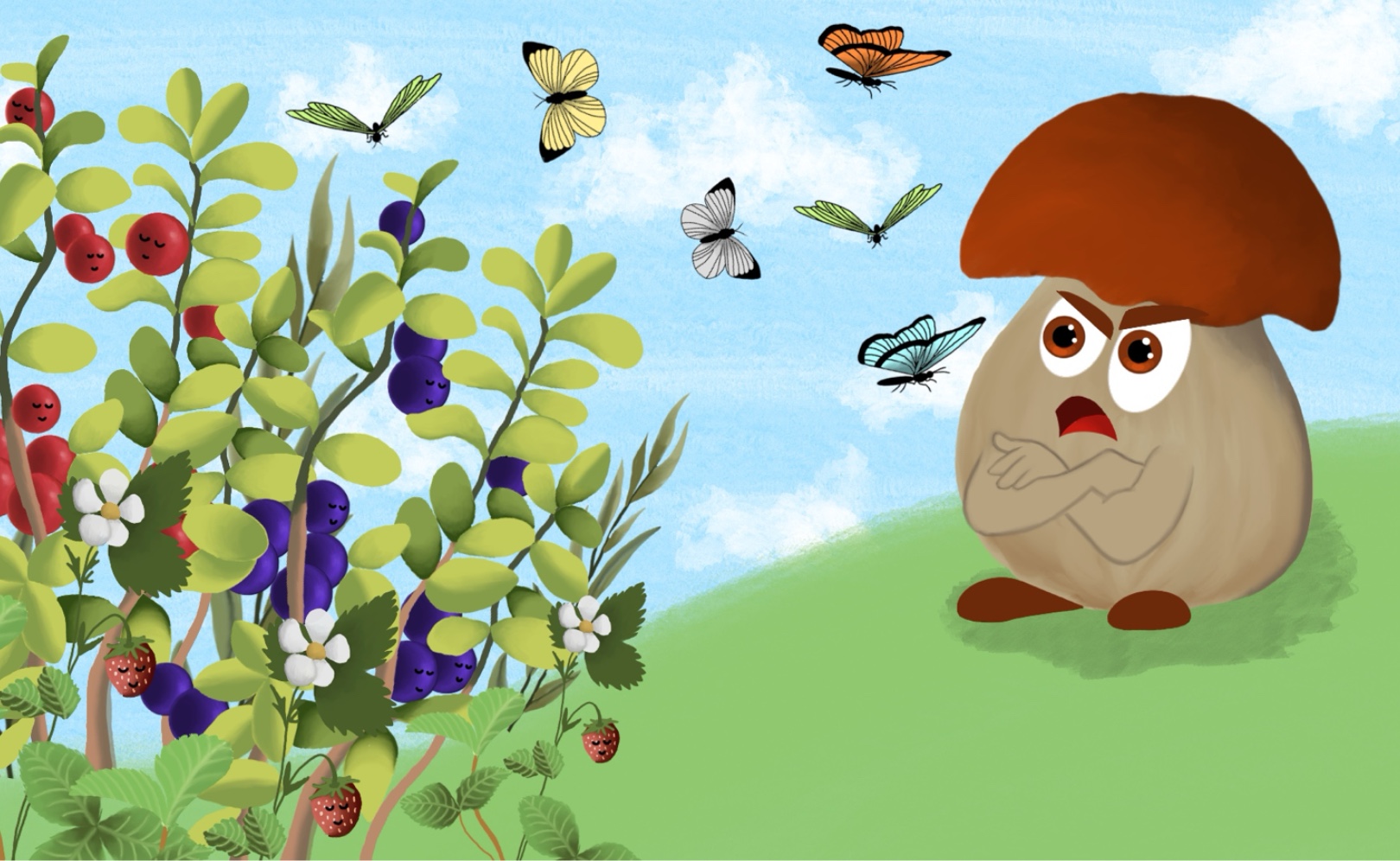 Война грибов с ягодами