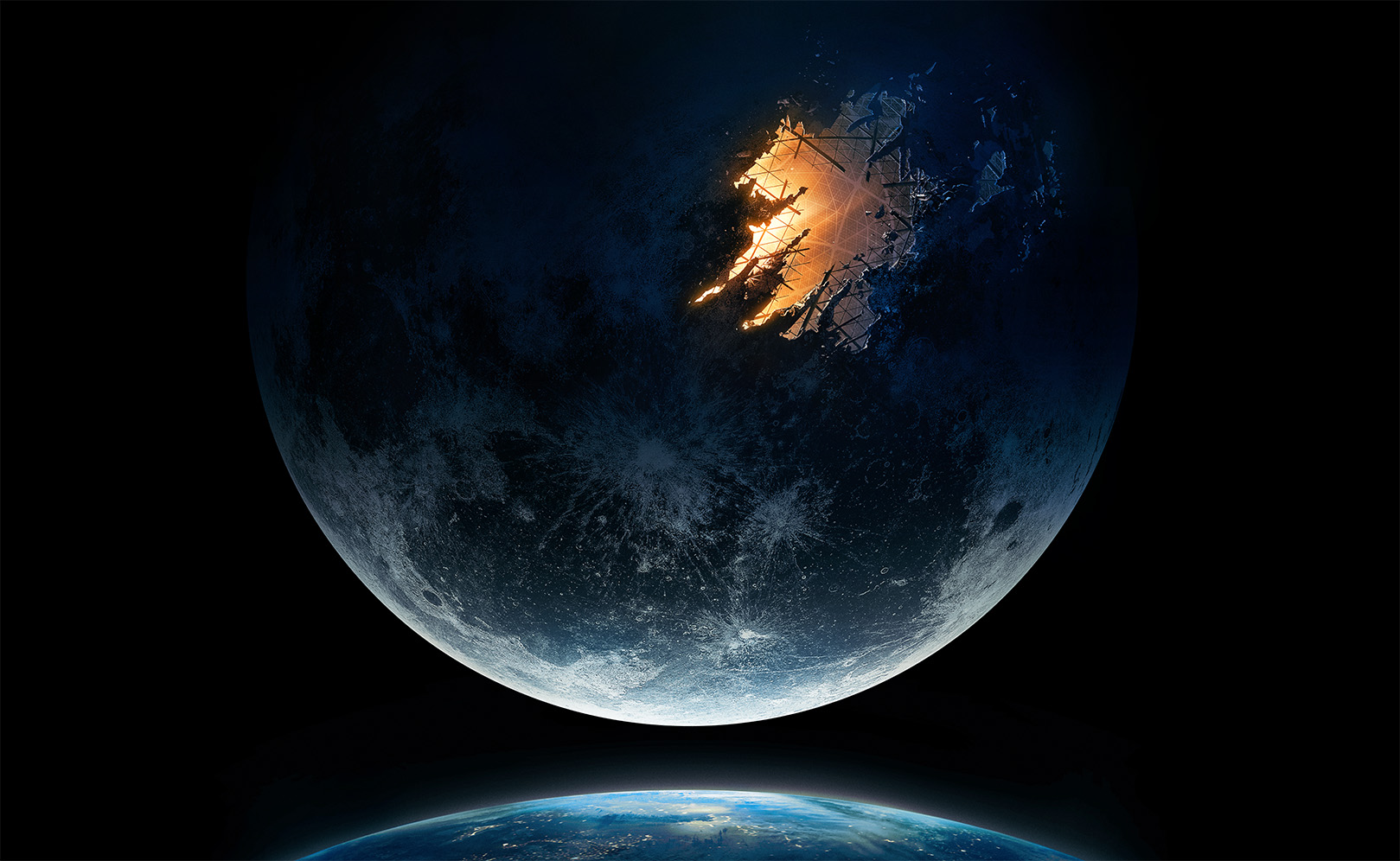 Падение Луны