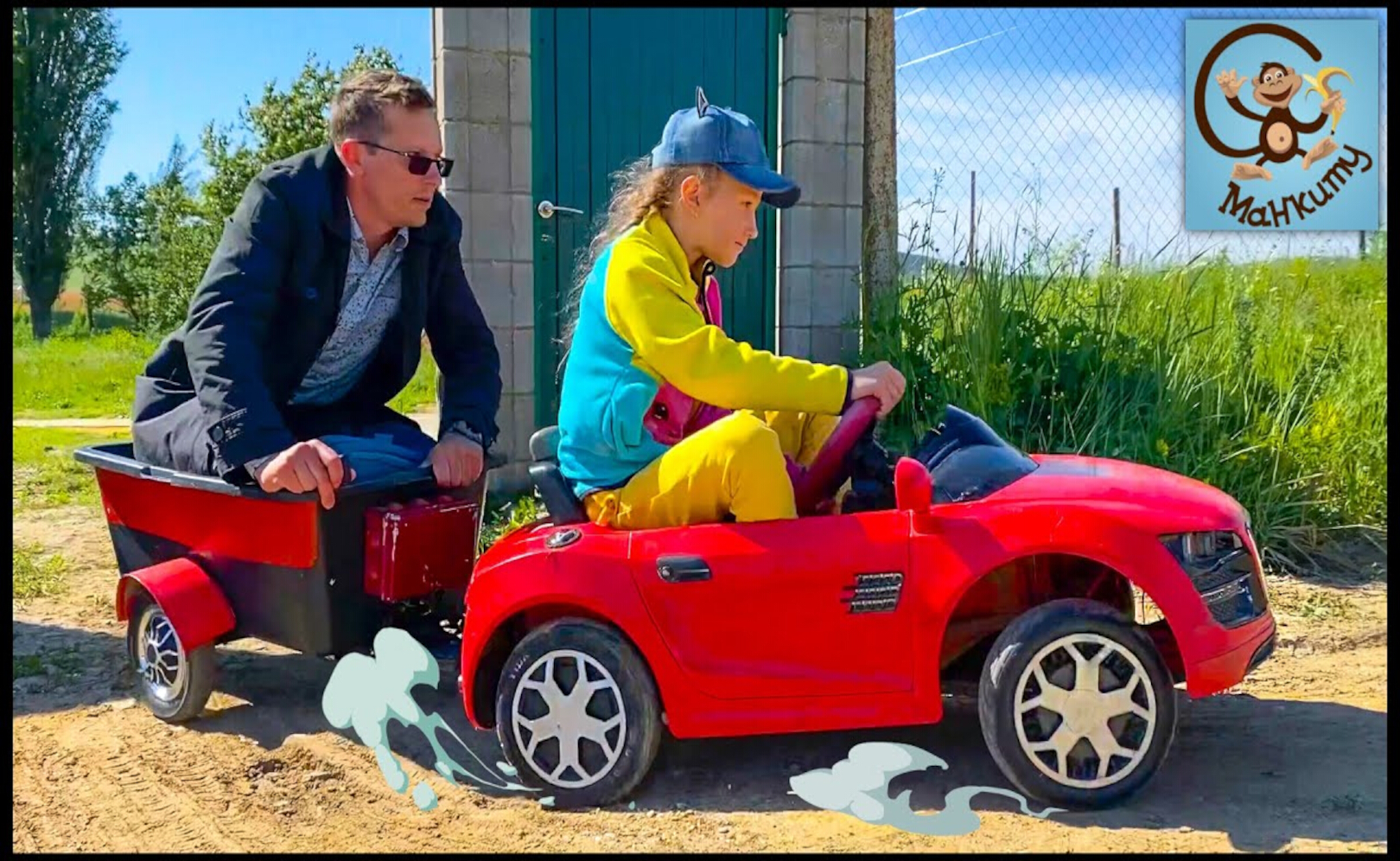 Дети и Машина. Диана и Даня играют в полицейских. Сборник Манкиту Pretend Play