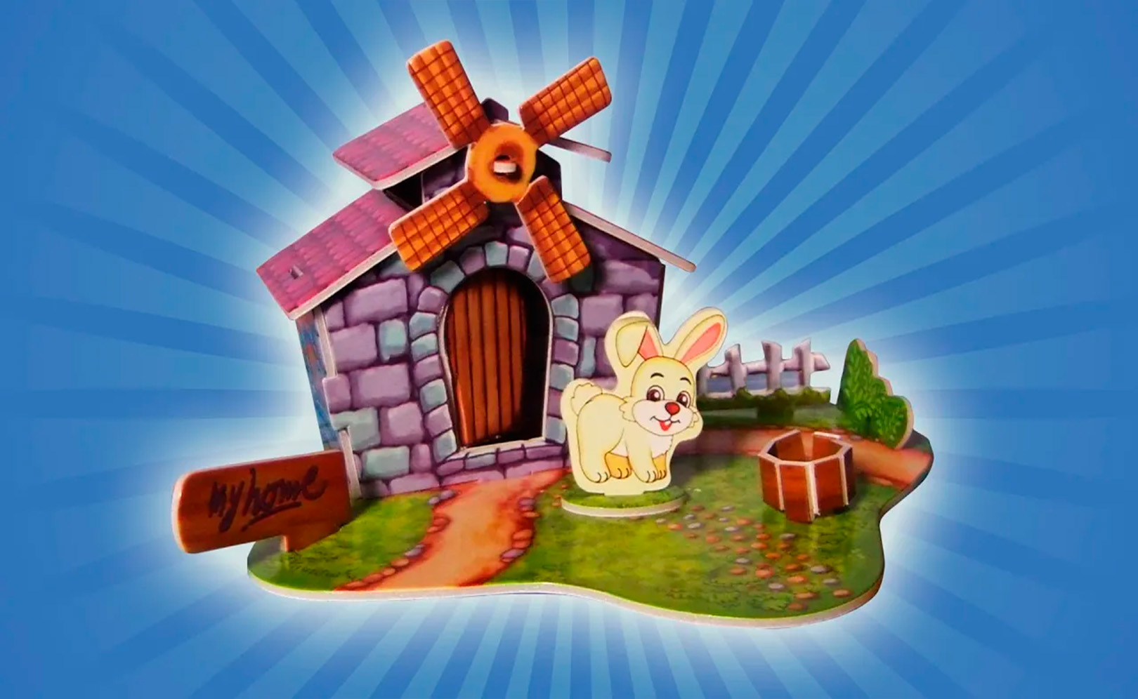 Веселая ферма. Домик для Кролика Children's games. House for Rabbit МанкитуИгры