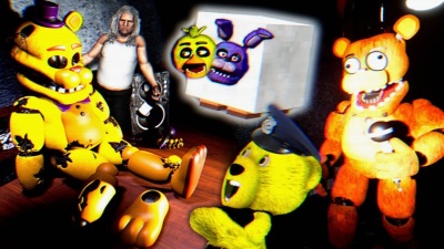FNAF 3D БОМЖИ УКРАЛИ ФРЕДБЕРА   НАШЁЛ ЧИКИБАМБОНИ и ТРОЛЛИНГ ФРЕДДИ из ФНАФ !!!