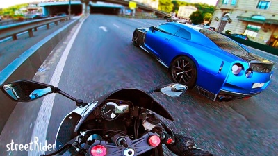 ЗАРУБА #1 | Nissan GT-R vs Kawasaki Ninja 636 ZX6R