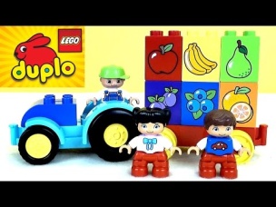 Конструктор Lego Duplo - учми фрукты, цвета и цифры. Развивающие мультфильмы
